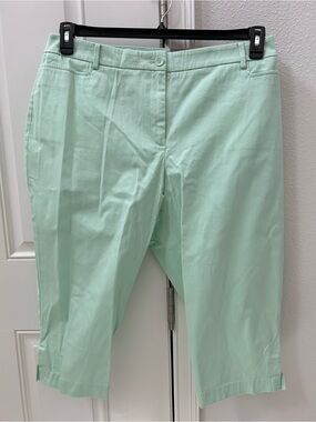 Talbots Mint Green Capri Pants